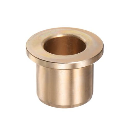 1pcs Bronze Flange Bearing Sleeve [15mm Bore x 21 OD x 20mm Flange Thickness] Self-Lubricating Bushings - size: 15 x 21 x 20mm