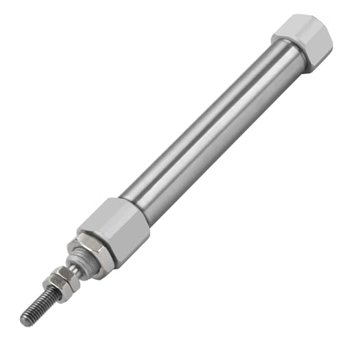 Heschen Stainless Steel Slim Air Pneumatic Cylinder, CDJ2B 10-40, M5 Port, 10mm Bore, 40mm Stroke, Double Acting Single Rod - size: 40mm Stroke