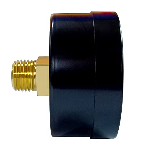 Beduan Air Pressure Gauge for Air Compressor 2" Dial Center Back Mount, 1/4" NPT,0-160 Psi - size: 1/4" NPT, style: 160 Psi