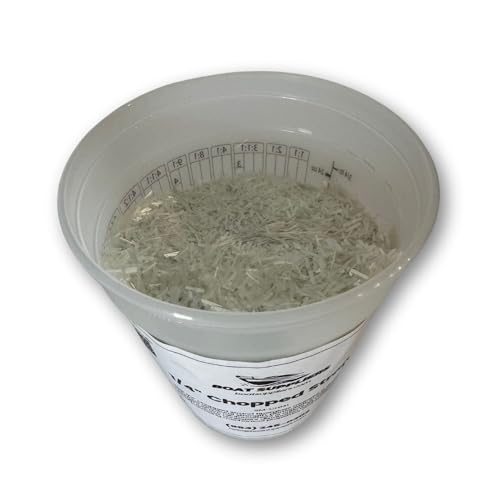 1/4" Chopped Strand Fiberglass — 1 LB Tub | Composite Filler/Reinforcement Fiber for Resin Layups, Boat Repair, Casting