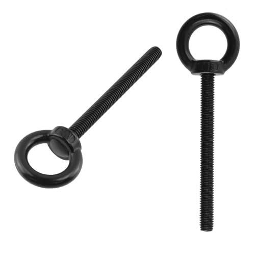 Antrader Lifting Shoulder Eye Bolts,M8 x 80mm,Stainless Steel,Black,6 Sets - size: M8 x 80mm