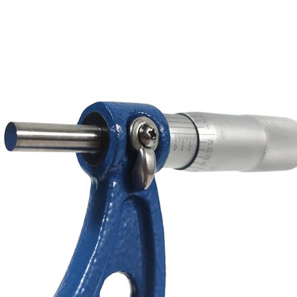 HFS(R) 4-5" Outside Micrometer with 0.0001" Accuracy, Carbide Anvil and Laser-Etched Scale - size: 4-5"x0.0001", style: Classic Ratchet