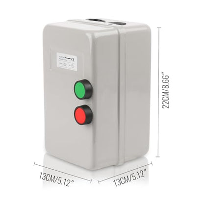 Magnetic Electric Motor Starter - 380V 11KW 25-45AMP - 15 HP 3 Phase Magnetic Starter for Motors (Button Switch) - style: 380V 11KW 15 HP 3 Phase(Button Switch)