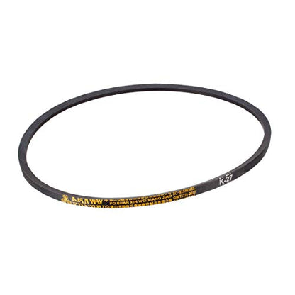 uxcell K-27 V Belt Machine Transmission Rubber, Black Replacement Drive Belt 27 inch Pitch Girth 8mm Width 6mm Height JIS Standard - size: 27"