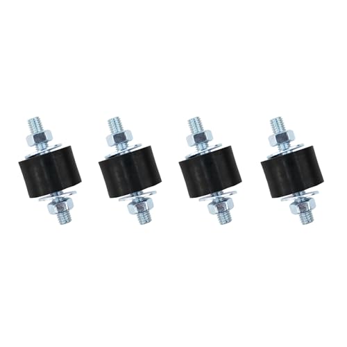 Yarssihha 4 Pack M8 Anti-Vibration Rubber Isolator Mounts, 30x20mm Rubber Studs Shock Absorber, Cylindrical Vibration Isolators for Diesel Engines, Air Compressors, Vibration Motor - size: D30*H20mm