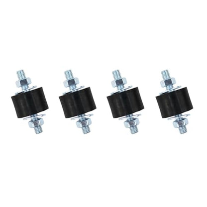 Yarssihha 4 Pack M8 Anti-Vibration Rubber Isolator Mounts, 30x20mm Rubber Studs Shock Absorber, Cylindrical Vibration Isolators for Diesel Engines, Air Compressors, Vibration Motor - size: D30*H20mm