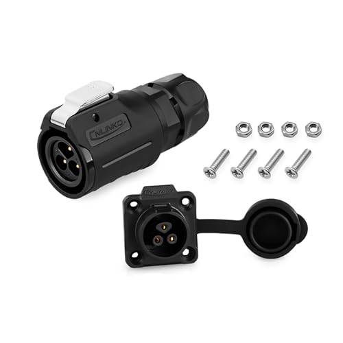 3 Pin Waterproof M16 Plastic Aviation Connector 10A 400V - style: 3PIN
