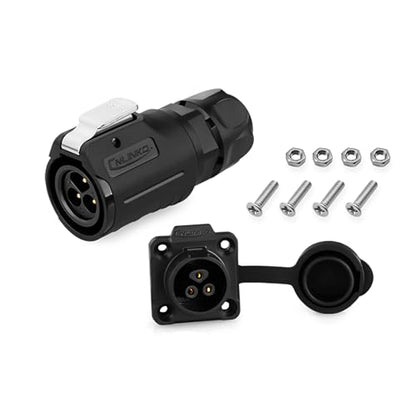 3 Pin Waterproof M16 Plastic Aviation Connector 10A 400V - style: 3PIN