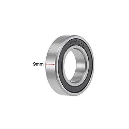 6904-2RS Ball Bearings 20x37x9mm Double Sealed Chrome Steel Z2 ABEC1 2pcs - size: 20x37x9mm