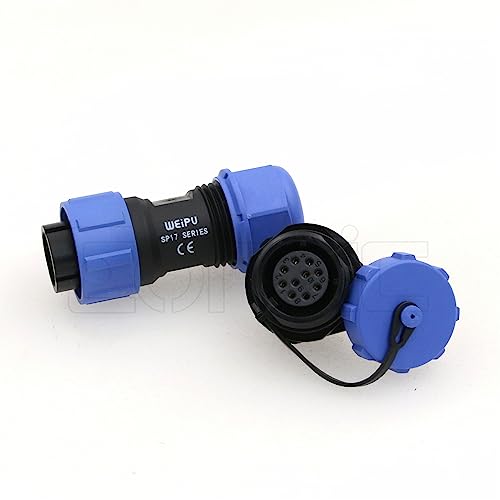 Weipu SP17 10 Pin Connector Waterproof IP68 Male Plug Female Socket Circular 6-10mm Cable Industrial Solar Electrical Connector - size: 10Pin 5A