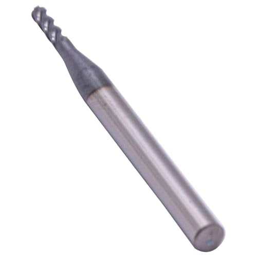 5Pcs 1/16" 4 Flute Solid Carbide Ball Nose End Mills - AlTiN Coated - size: 1/16 in