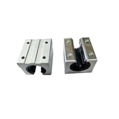 2 pcs SBR12UU SBR12 UU 12mm Linear Bearing Pillow Block 12mm Open Linear Bearing Slide Block CNC Router Parts - size: SBR12