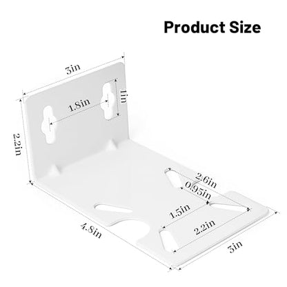 Mounting Bracket for 10" and 20" Water Filter, Metal Housing Fixed Bracket for 10" and 20" Water Filter, White
