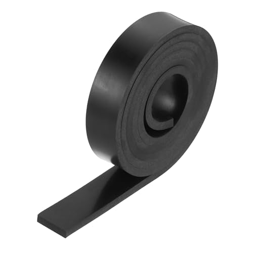 MECCANIXITY Solid Rubber Sheet 1/4" Thick x 1" Wide x 60" Long, Anti-Slip Neoprene Rubber Roofing Material for Gaskets DIY Material, Pads, Seal, Bumpers - size: 1/4" x 1" x 60"