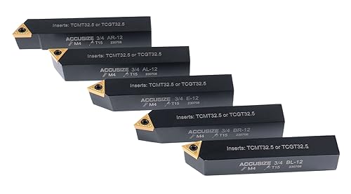 Accusize Indexable Turning Tool, 3/4 in, 2380-5123 - size: 3/4"