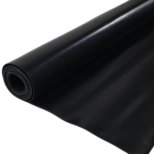 Nitrile Commercial Grade Rubber Sheet, Black, 60A, 0.031" x 24" x 36" - size: 24 x 36 x 0.031 in.