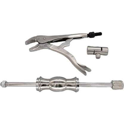Slide Hammer Locking Pliers Set 9 Inch Puller Tool for Automotive Repairs