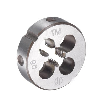 M7x1mm Metric Tap and Die Set,Machine Thread Screw Tap with Round Threading Die,Tap & Die Kit for Nut Screw Bolt Thread Repair - size: M7x1mm