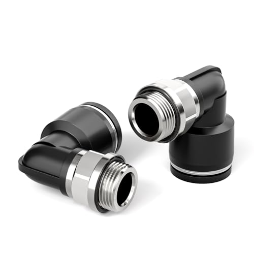 TAILONZ 10mm x 3/8" BSP Push to Connect Elbow Fitting 10Pcs - size: 0.394'' OD 3/8''BSP