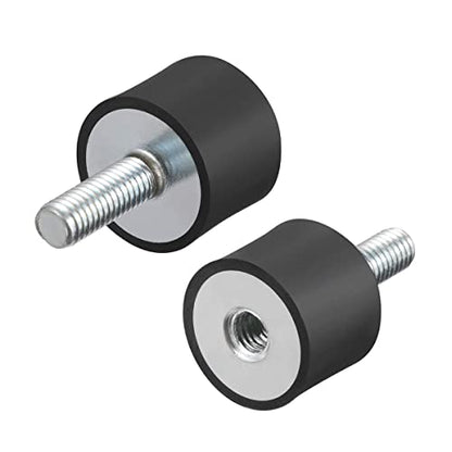 Flylin 4Pack M6 Rubber Mounts Shock Absorber Anti-Vibration Isolator Mounts