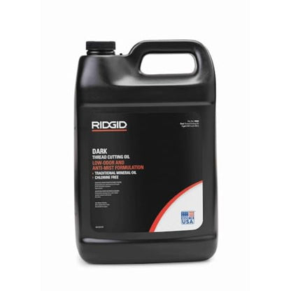 RIDGID 70830 Dark Thread Cutting Oil, 1 Gal, Halogen, PCB and Chlorine-Free, Low-Odor Anti-Mist Formulation, Designed to Prolong Equipment Life, Cools Threads and Pipes