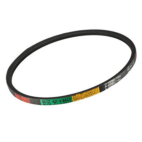 uxcell A686 V-Belts 686mm Inner Girth 13mm Top Width 8mm Thickness A-Section Rubber Drive Industrial Transmission Belt - size: 686mm