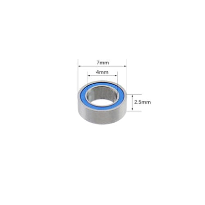 20pcs MR74-2RS Deep Groove Ball Bearing 4x7x2.5mm Miniature Bearing - size: 4x7x2.5mm
