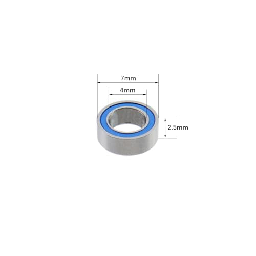 20pcs MR74-2RS Deep Groove Ball Bearing 4x7x2.5mm Miniature Bearing - size: 4x7x2.5mm