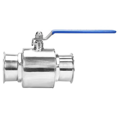 DERNORD 4 inch Tri-Clamp Clover Ball Valve Stainless Steel 304,PTFE Lined. (4 inch Tube OD) - size: 4 inch Tube OD