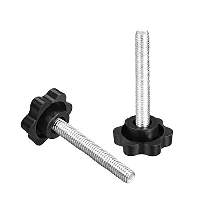 uxcell Clamping Handle Screw Knobs Handle Star Knob M6 x 40mm Male Thread 2pcs - size: M6x40mm