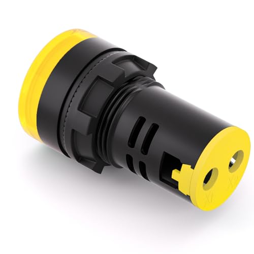 GASHER 10PCS 110V 20mA Energy Saving Indicator Light Yellow - color: Yellow