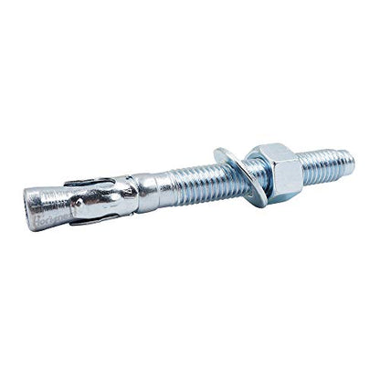 1/2 Concrete Anchors, 1/2 Wedge Anchors Bolts, 3-3/4" L, 10 Pcs - size: 1/2" x 3-3/4"