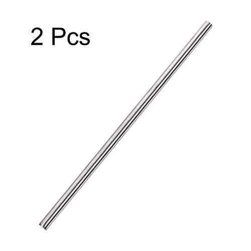uxcell 6mm x 300mm 304 Stainless Steel Solid Round Rod for DIY Craft - 2pcs - size: 6 mm x 300 mm