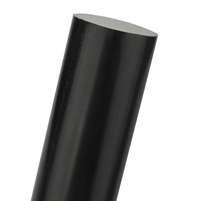MUKCHAP 2Pcs 1.57 x 11.8 Inch Black Round Acetal Copolymer Rods, Long Pom Plastic Rods, Plastic Bar Stock for Bushings, DIY, Spacers