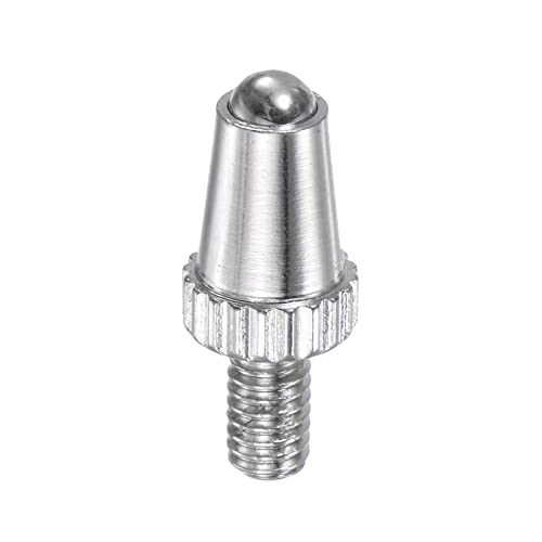uxcell Contact Point for Dial Indicator Linear Gauge, 2.5mm Diameter HSS (High-Speed Steel) Ball Tip M2.5 Thread 8mm Length 3 Pcs