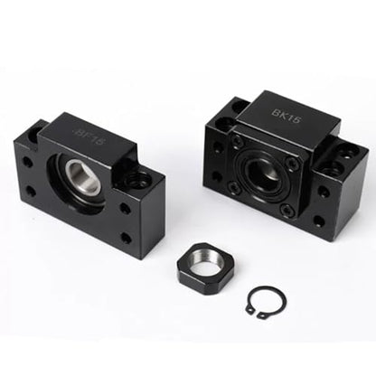 BK10 BF10 Bearing End Blocks, for Ballscrew 12mm Linear Motion CNC Ball Screw SFU1204, with Angular Contact Bearing - size: BK10/BF10, style: Angular Contact Bearing