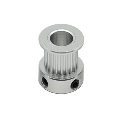 5PCs Aluminum 2GT Timing Pulley 20 Teeth Bore 8mm for 3D Printer 10mm Width 2GT Timing Belt - size: 20 teeth, style: 8mm bore, for 10mm belt