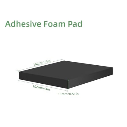 8Pcs Black EVA Foam Pad 4in x 4in x 1/2in High Density Closed Cell Foam Sheet, Soundproofing & Flame Heat Resistant & Without Leaving Residue for Appliances Crafts Outdoor Furniture DIY Electronics - size: 4in x 4in x 1/2in