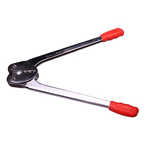 Strapping Tools Sealer Manual Banding Tool for Polyproplyn Polyester Strap - color: Red Sealer