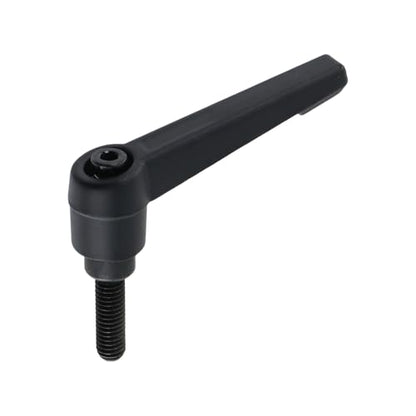 Clamping Lever Handles M6 x 20mm Push Button Ratchet Lever Male Threaded Stud Adjustable Handles Hand Knobs Rotating Screw Handles Bolts with Locking Lever -6pcs - size: M6 x 20mm