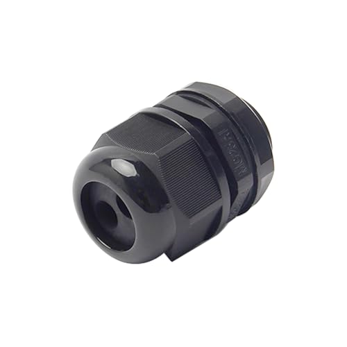 Fielect M25 Cable Gland 2 Holes Waterproof IP68 Nylon Joint Adjustable Locknut for 2.5-6mm Dia Wire 1Pcs - color: 2 15mm 25mm 2.5-6
