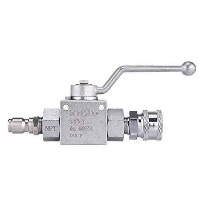 Tool Daily High Pressure Washer Ball Valve Kit, 3/8 Inch Quick Connect