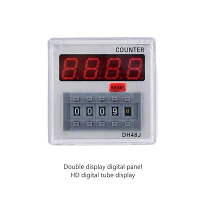 DH48J ‑ A Timer Relay, Digital Counter Delay Time Relay with LED Display 1 ‑ 999900 11 ‑ Pin, 24V AC/DC