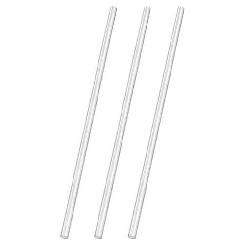 uxcell 3pcs 304 Stainless Steel Round Rods, 5/16" Dia x 10" Length Stainless Steel Metal Solid Shaft Rod Bar for Industry Use Metal Working Hobbies DIY Craft, Silver - size: 5/16" Dia x 10" Length
