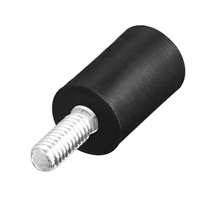 uxcell M4 Thread Male Female Rubber Mounts Vibration Isolators Shock Absorber 10mm X 15mm Black 8pcs - size: M4x10mmx15mm