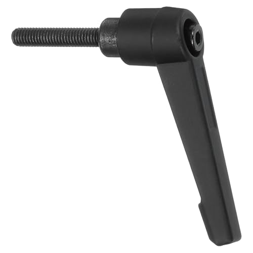 uxcell 1Pcs M5 x 25mm Adjustable Knobs Handle Male Thread Push Button Ratchet Quick Release Locking Rotating Bolt for Lathe Machinery, Black - size: M5 x 25mm