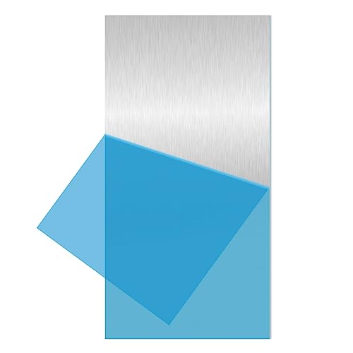 1PCS 6061 Aluminum Sheet Metal 1/8" x 6" x 12", Aluminum Plates Covered with Protective Film, Heat Treatable Aluminum Flat Bar for DIY Craft, Industry - size: 1/8", style: 6" × 12", 1Pcs