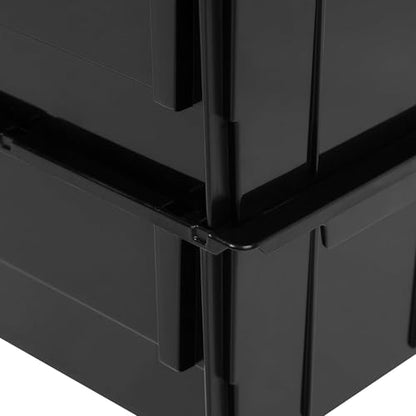 IRIS USA 12 Pack Stackable Storage Bins Open Front Plastic Organizer Caddy Basket, Hardware Crafts, Small Parts, Nuts/Bolts, Garage Tools, Jumbo - size: Jumbo - 12 pack