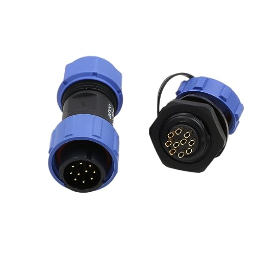 SP17 10 Pin Connector Aviation Circular Quick Disconnect Power 5A Male Cable Plug Female Panel Socket - size: 10 pin 5A