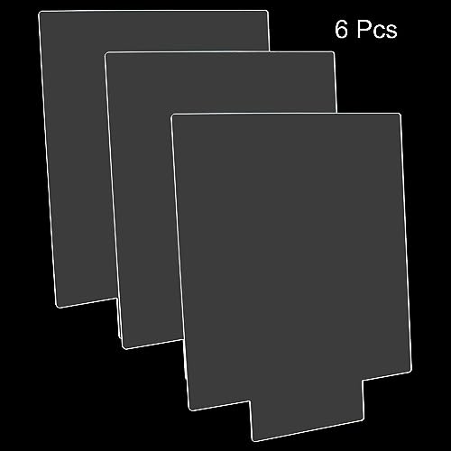 6 PCS 2mm Rectangle Acrylic Blanks, Clear for LED Light Base - size: Rectangle Shaped